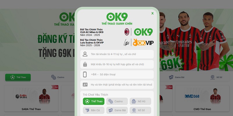 Hướng Dẫn Đăng Ký OK9 Và Nhận Ngay Ưu Đãi 100K 2 Hướng dẫn đăng ký OK9
