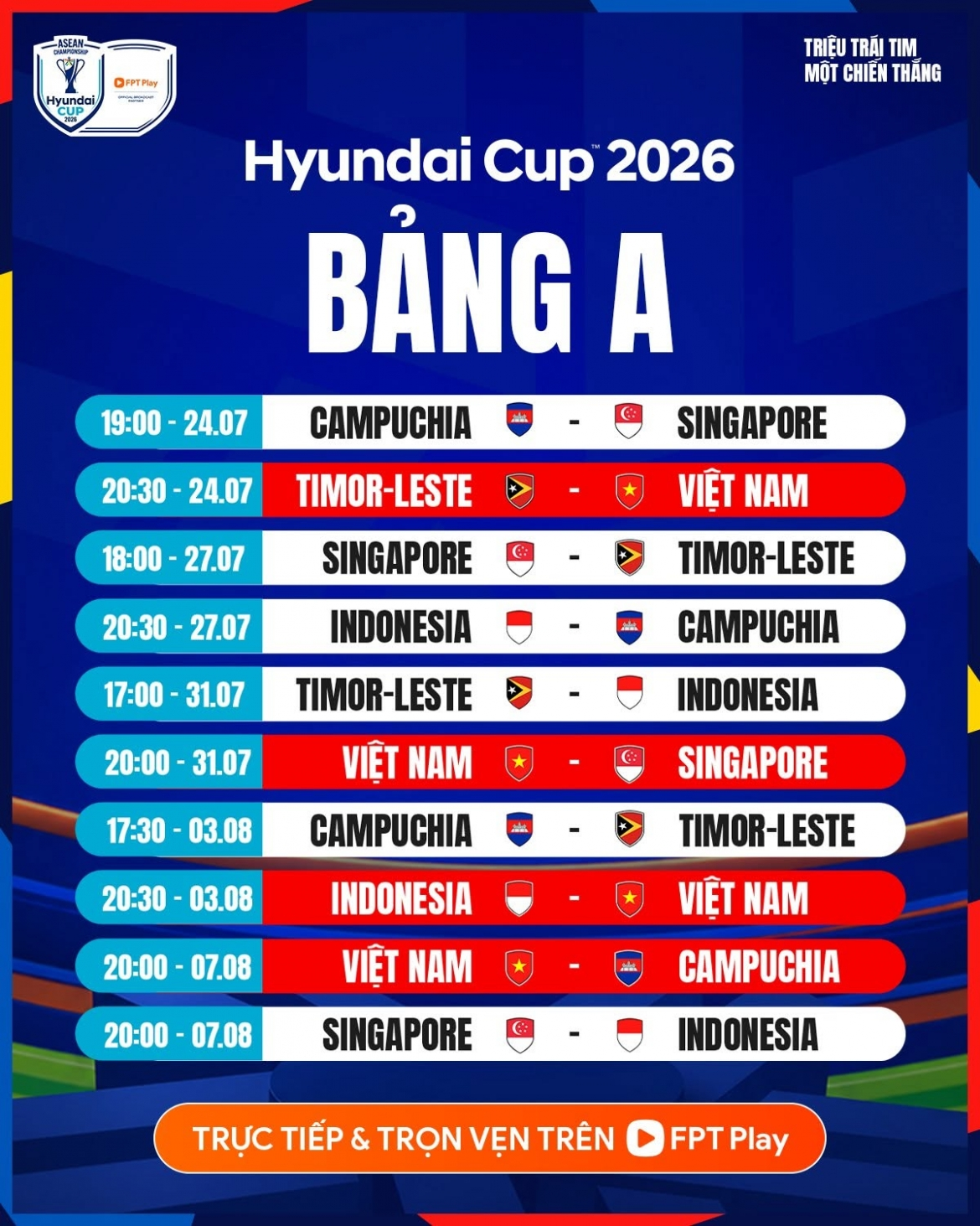 Lịch thi đấu ASEAN Cup 2026 hôm nay 1/8: Phân tích và cập nhật tại OK9 2 Lịch thi đấu ASEAN Cup 2026 hôm nay 1/8: Phân tích và cập nhật tại OK9